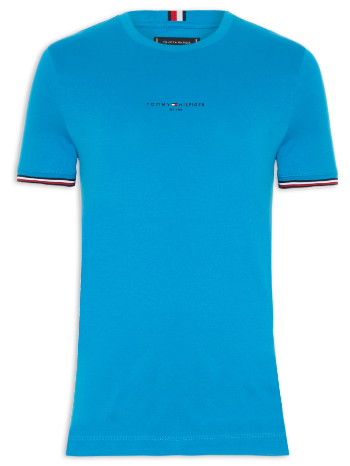 Camiseta Masculina Tommy Logo Tipped - Azul
