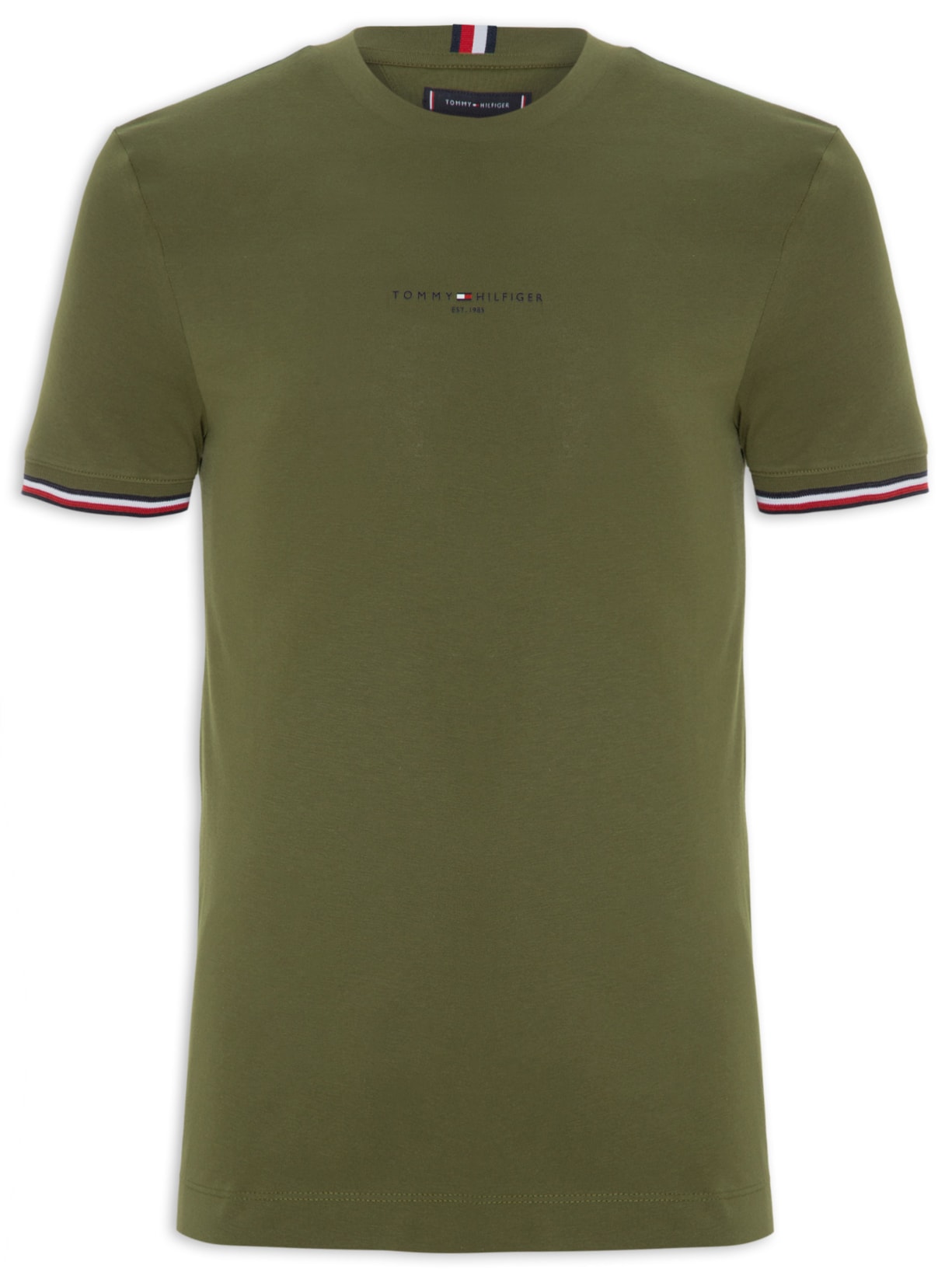 Camiseta Masculina Tommy Logo Tipped - Verde