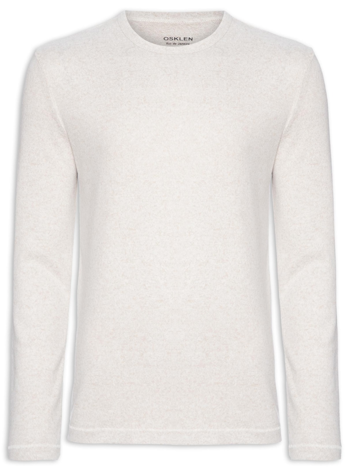 Camiseta Masculina Touch Manga Longa - Bege