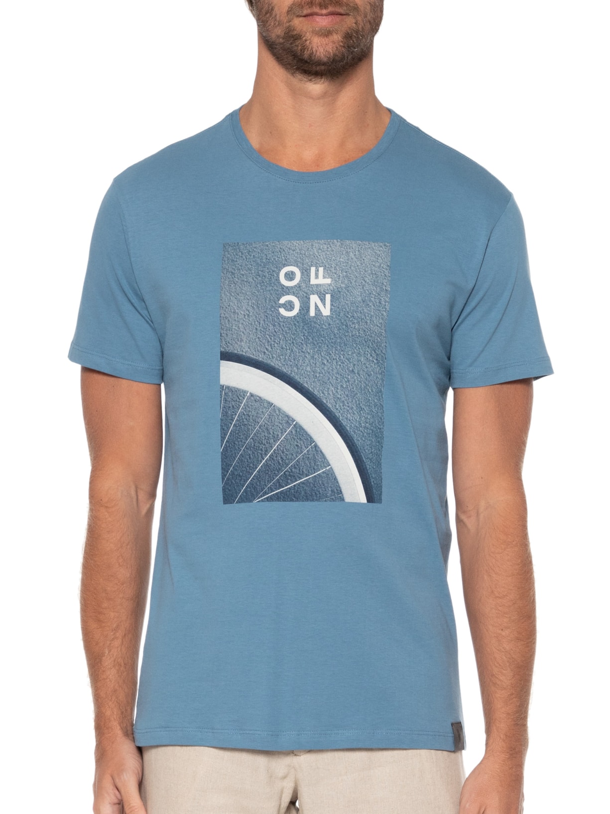 Camiseta Masculina Touch Pima Ofcn Azul Oficina Reserva