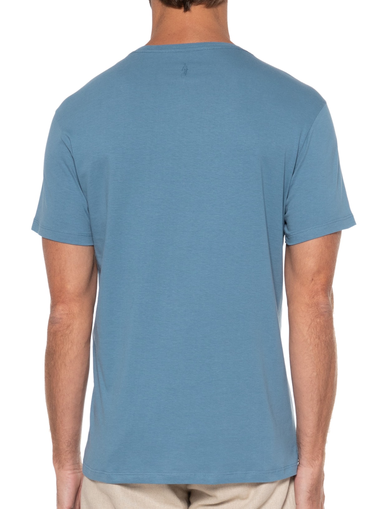 Camiseta Masculina Touch Pima Ofcn Azul Oficina Reserva