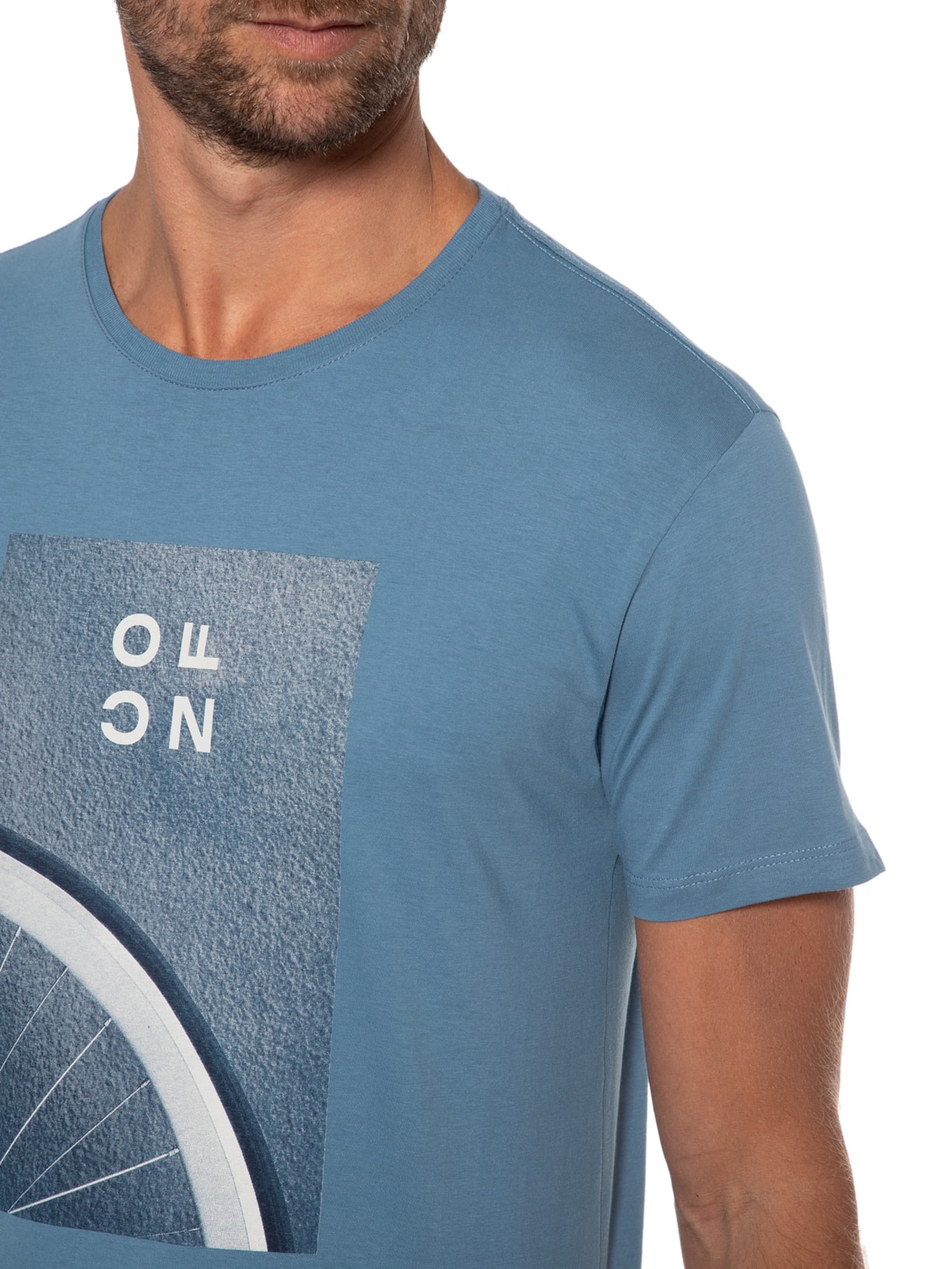 Camiseta Masculina Touch Pima Ofcn Azul Oficina Reserva