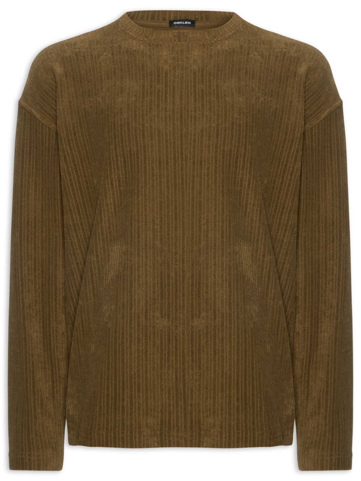 Camiseta Masculina Towelling Rib – Marrom