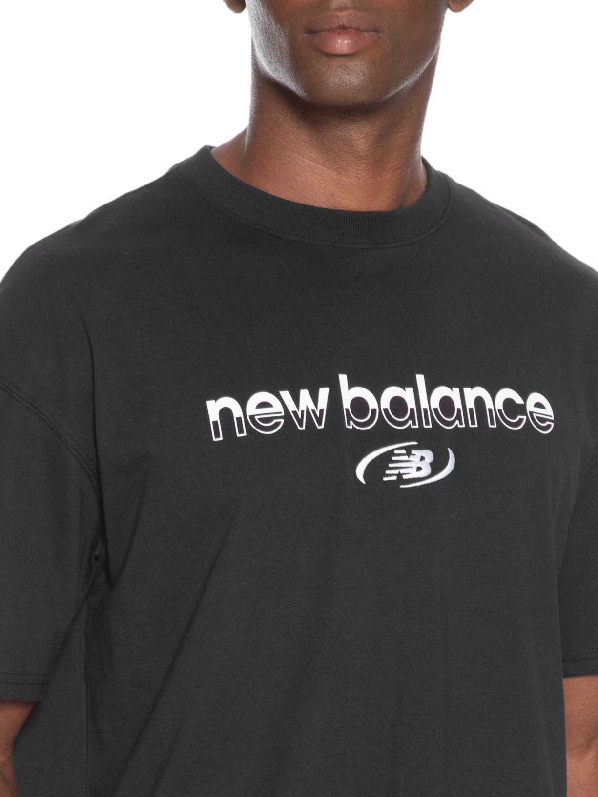 Camiseta Masculina Trackside Preto New Balance