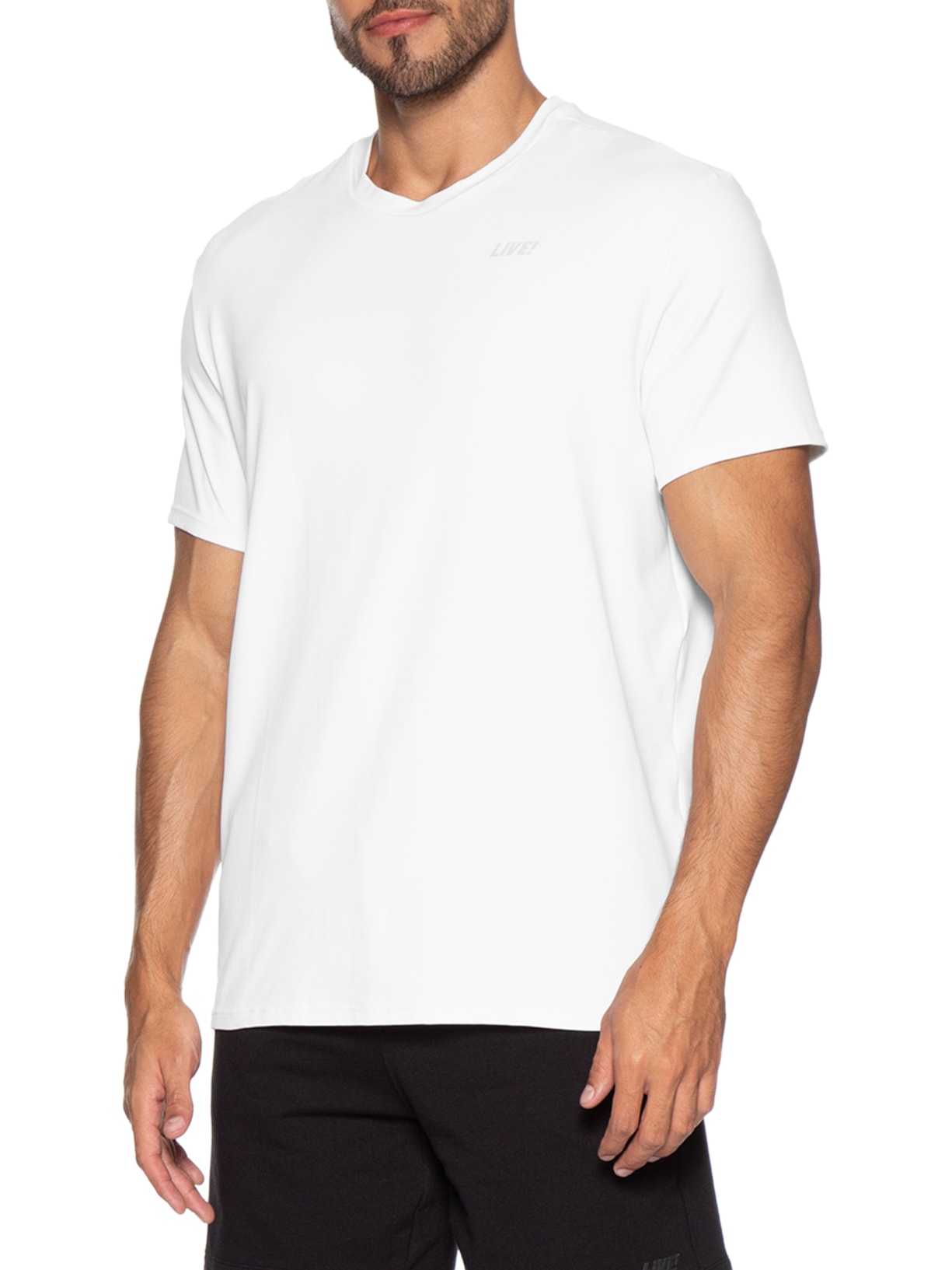 Camiseta Masculina Train Comfy Men Branco Live!