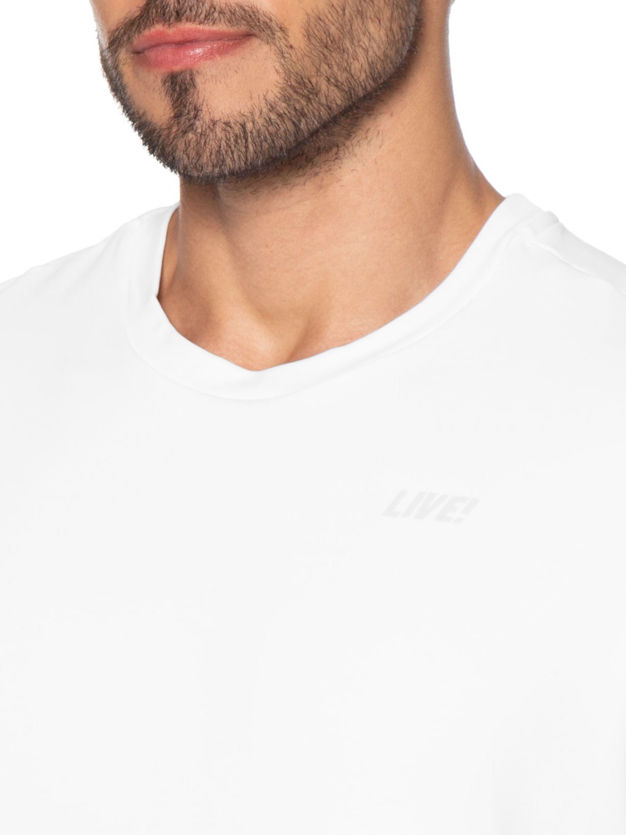 Camiseta Masculina Train Comfy Men Branco Live!