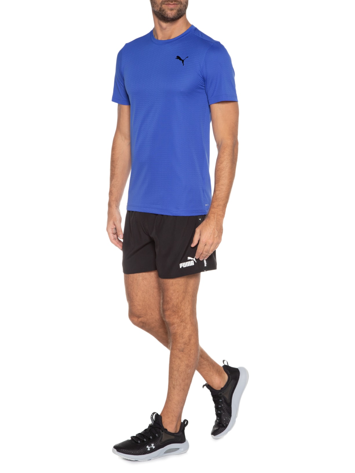 Camiseta Masculina Train Fav Blaster Tee Azul Puma