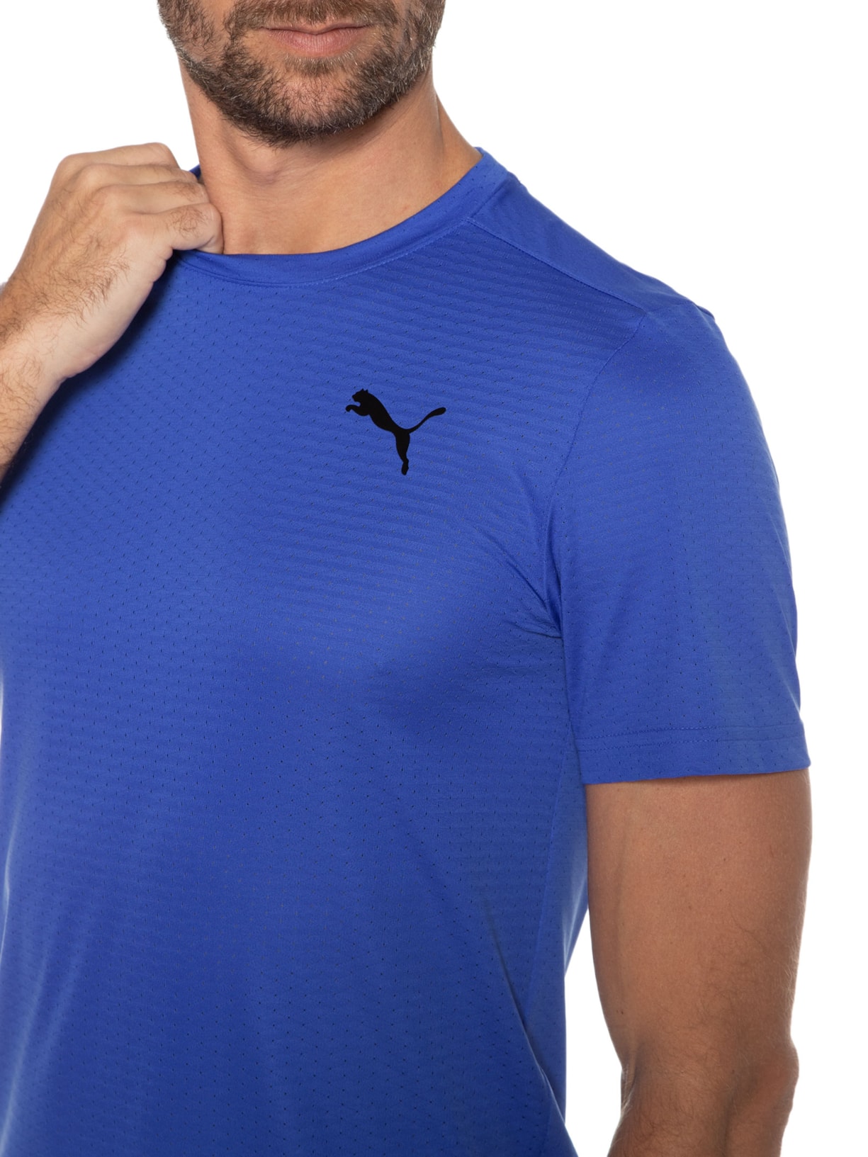 Camiseta Masculina Train Fav Blaster Tee Azul Puma