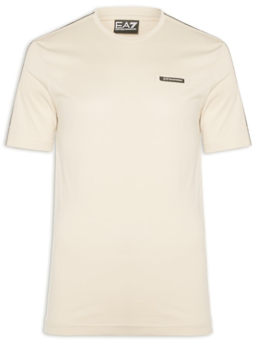 Camiseta Masculina Train Fita Lateral - Bege