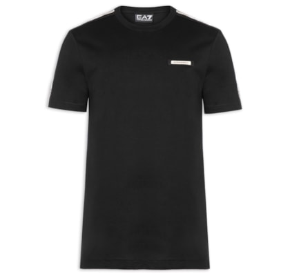 Camiseta Masculina Train Fita Lateral - Preto