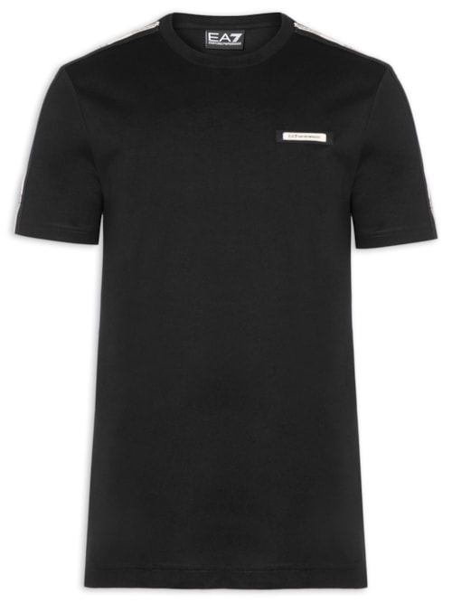 Camiseta Masculina Train Fita Lateral - Preto