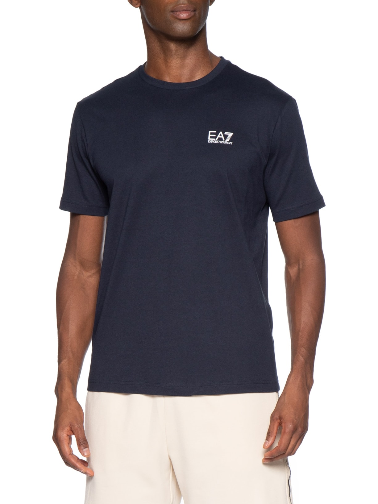 Camiseta Masculina Train Logo Azul Ea7 Emporio Armani