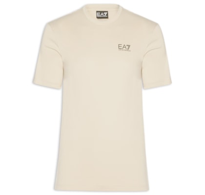 Camiseta Masculina Train Logo - Bege