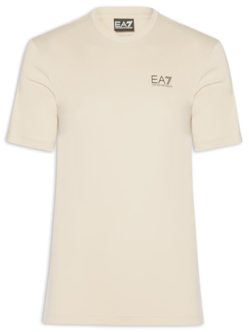 Camiseta Masculina Train Logo - Bege