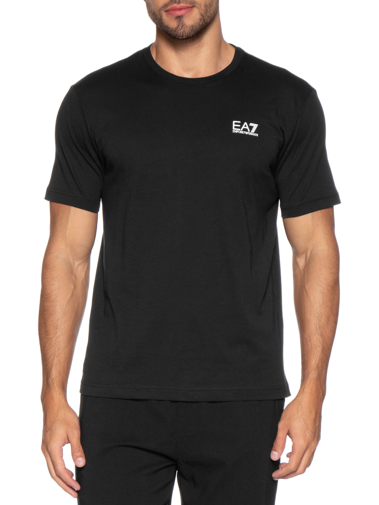 Camiseta Masculina Train Logo Preto Ea7 Emporio Armani
