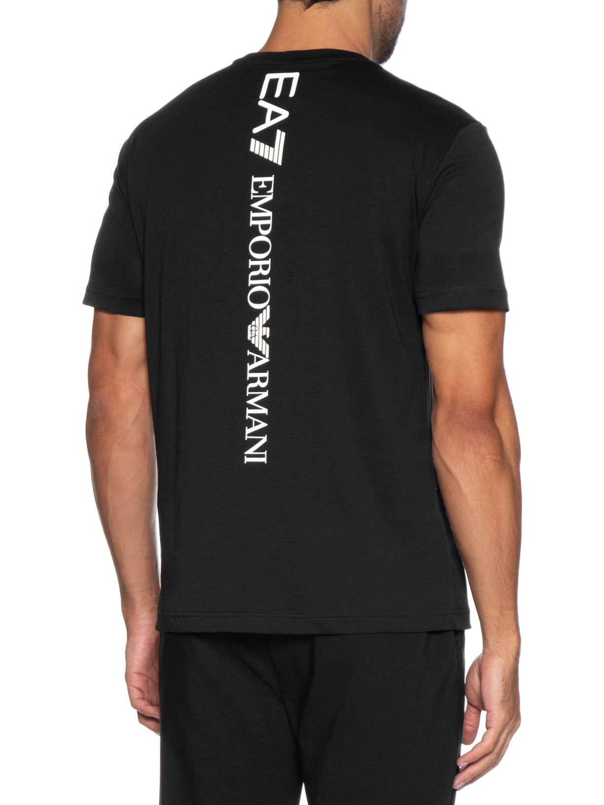 Camiseta Masculina Train Logo Preto Ea7 Emporio Armani