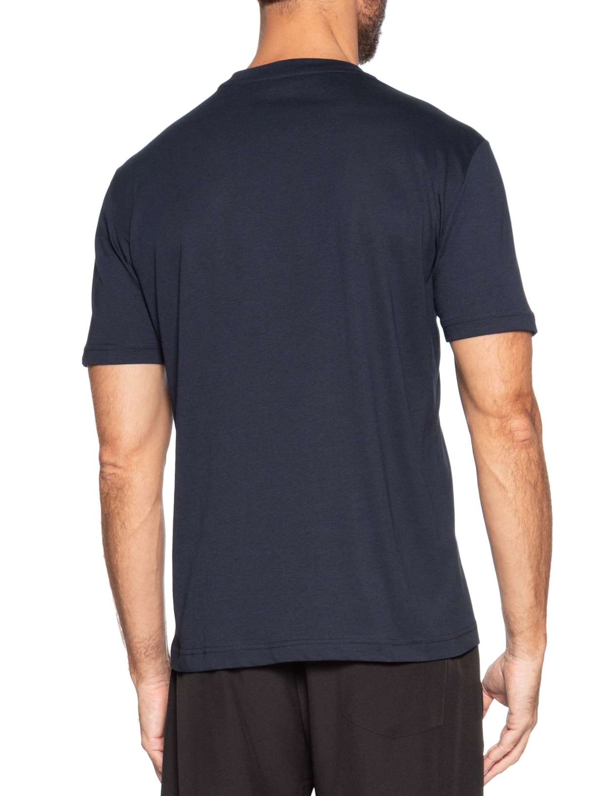 Camiseta Masculina Train Maxi Logo Azul Ea7 Emporio Armani