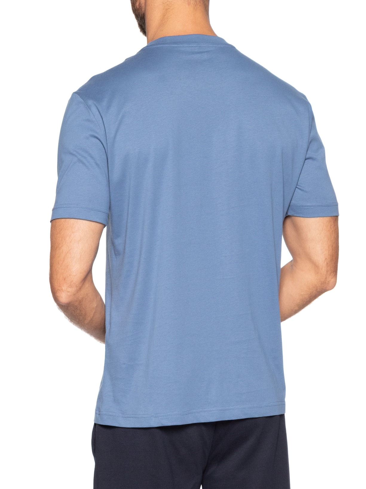 Camiseta Masculina Train Maxi Logo Azul Ea7 Emporio Armani