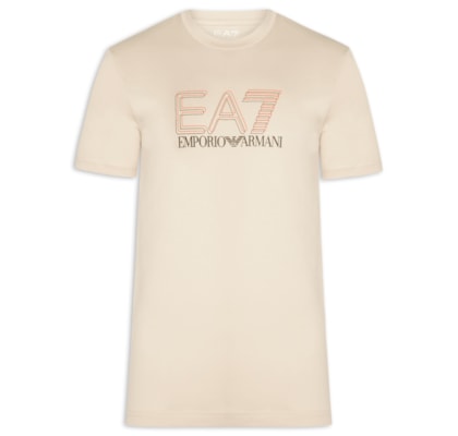Camiseta Masculina Train Maxi Logo - Bege