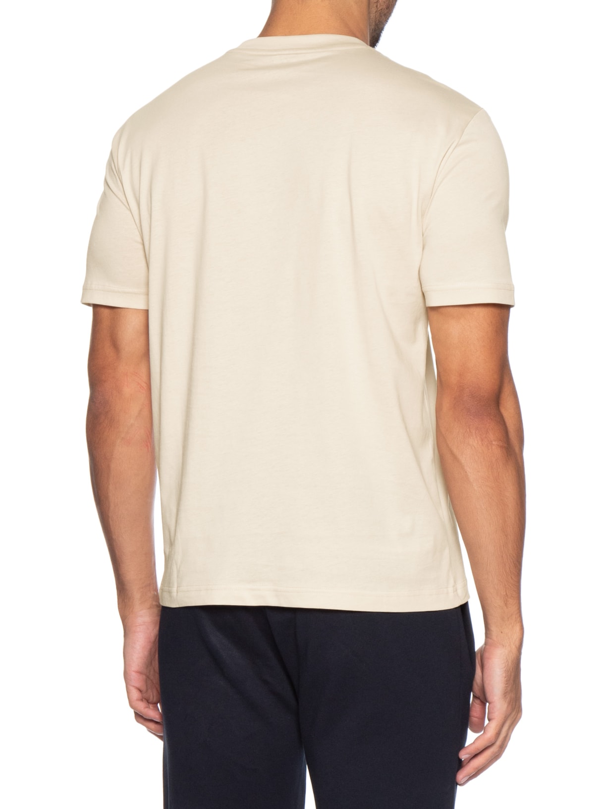 Camiseta Masculina Train Maxi Logo Bege Ea7 Emporio Armani