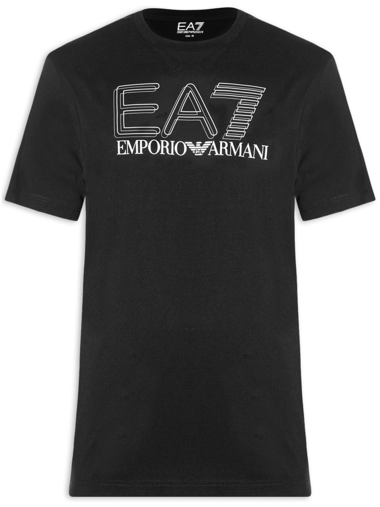 Camiseta Masculina Train Maxi Logo Preto Ea7 Emporio Armani