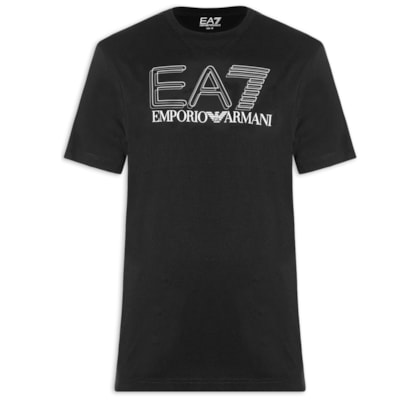 Camiseta Masculina Train Maxi Logo - Preto