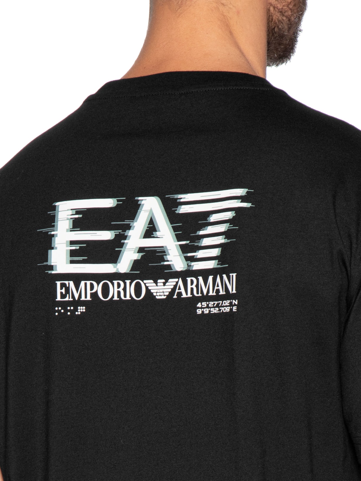 Camiseta Masculina Train Medium Logo Preto Ea7 Emporio Armani