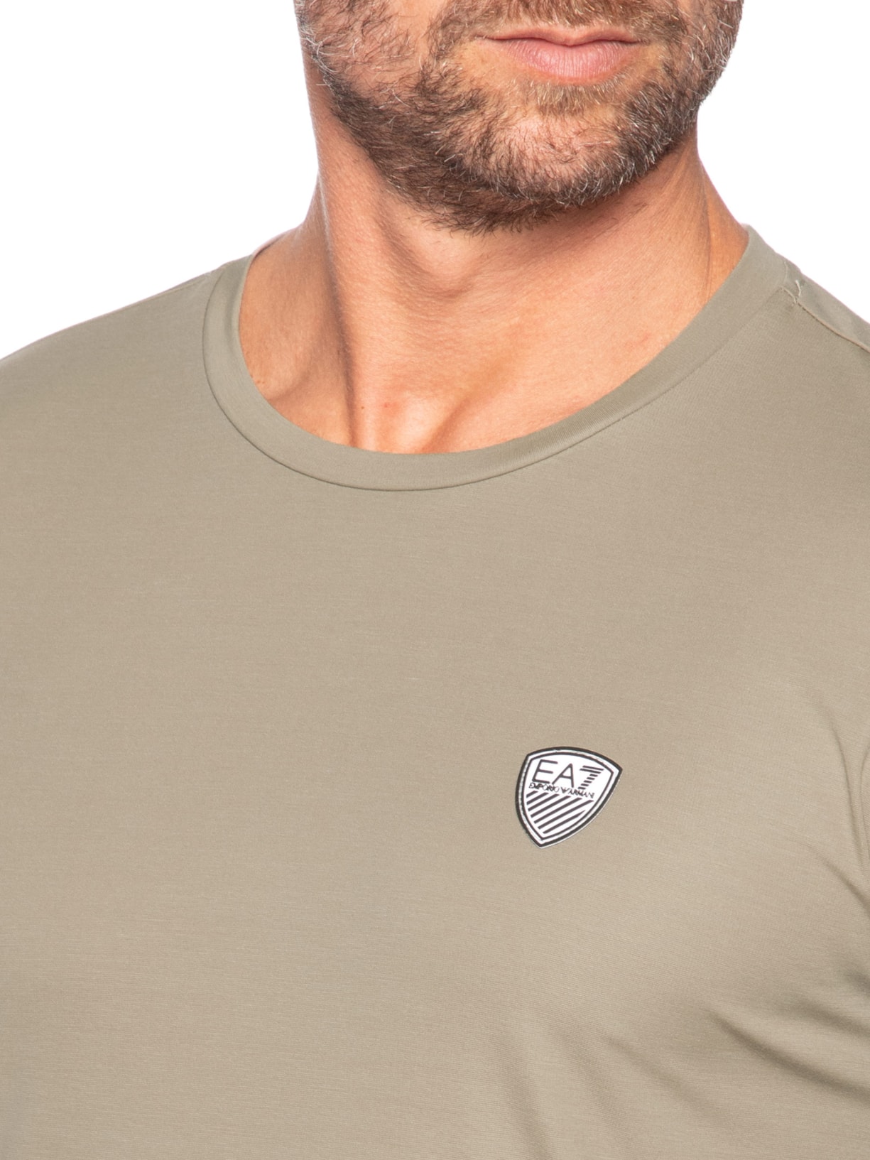 Camiseta Masculina Train Premium Bege Ea7 Emporio Armani