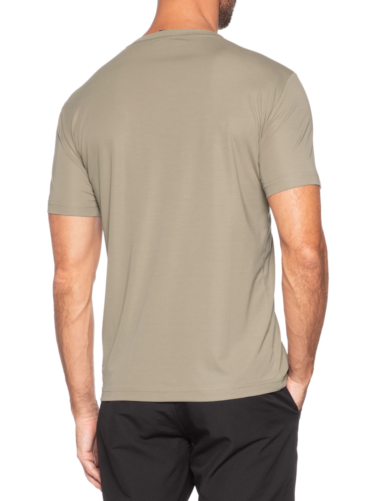 Camiseta Masculina Train Premium – Bege Ea7 Emporio Armani