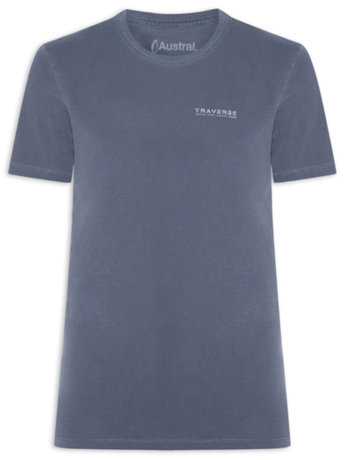 Camiseta Masculina Traverse - Azul