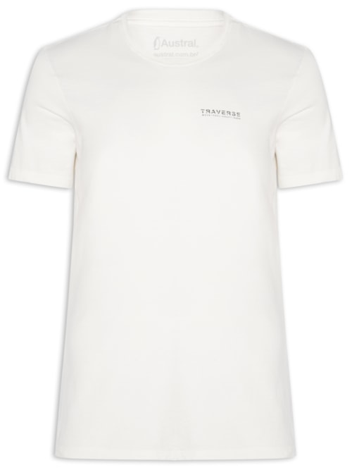 Camiseta Masculina Traverse - Branco
