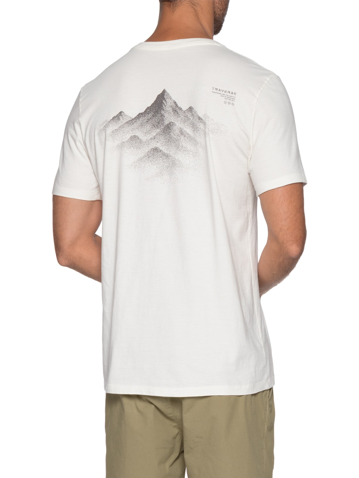 Camiseta Masculina Traverse Branco Austral
