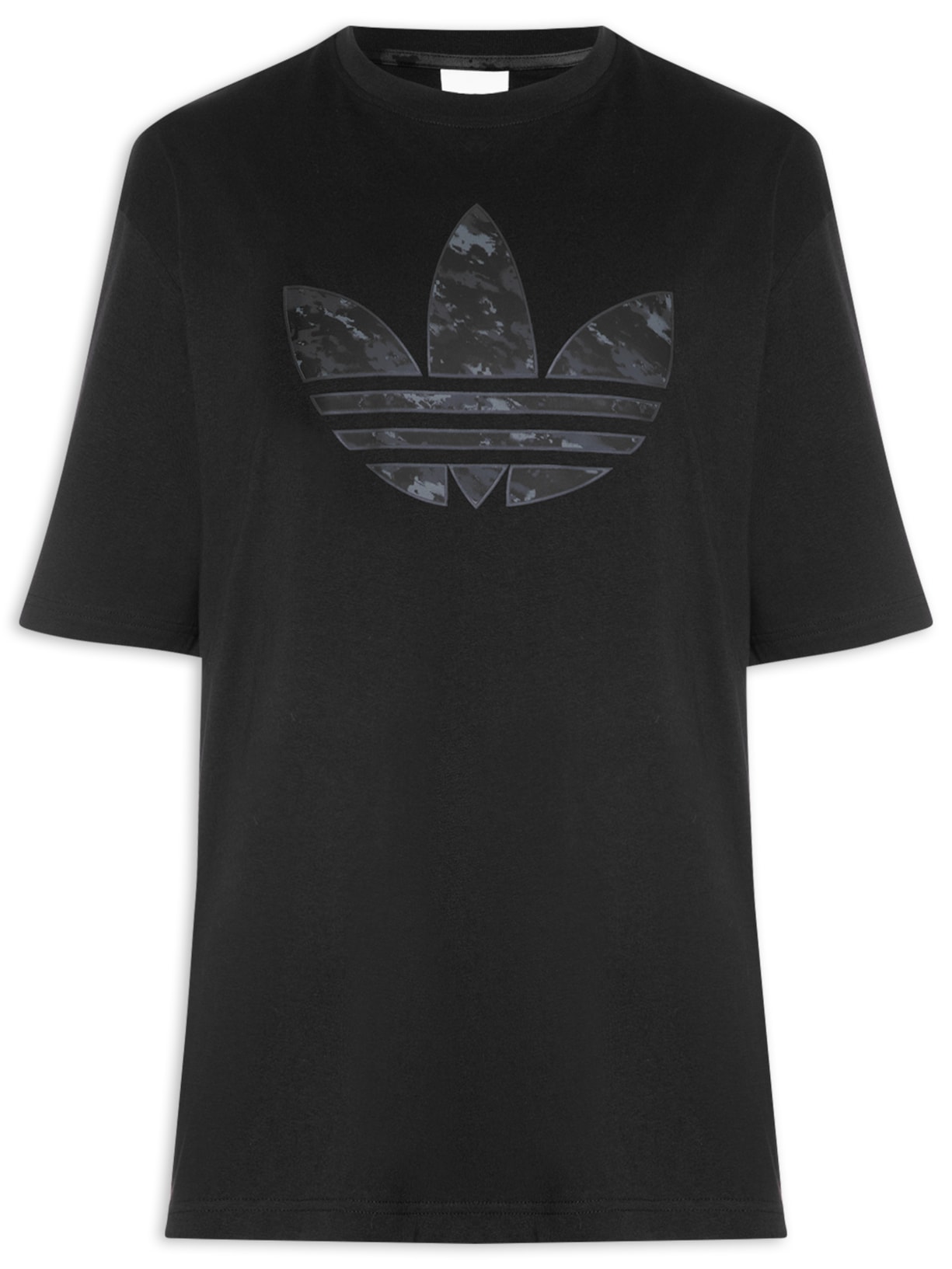 Camiseta Masculina Trefoil Camo Preto Adidas Originals
