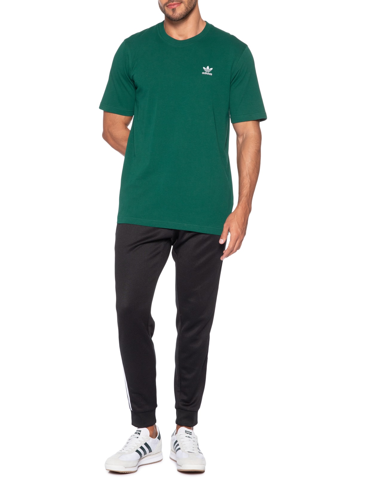 Camiseta Masculina Trefoil Esseential Verde Adidas Originals