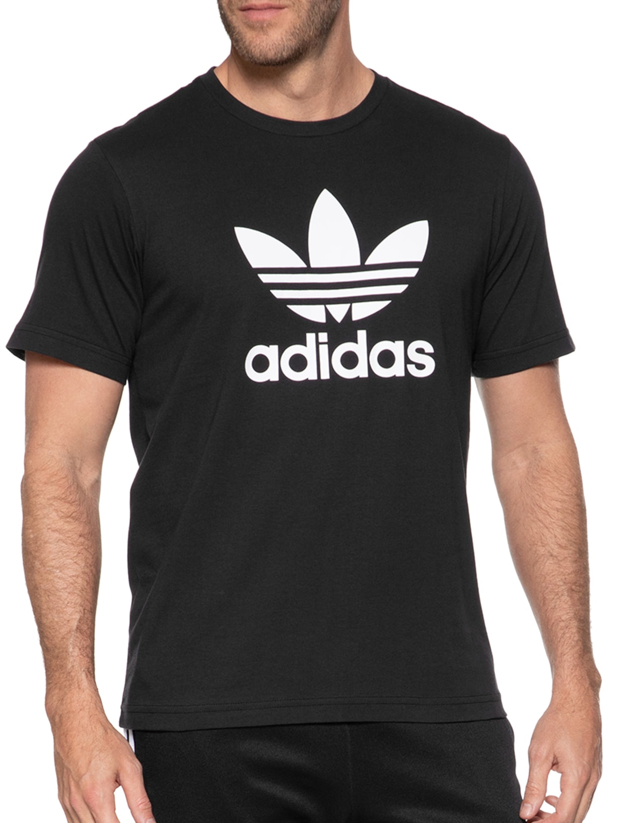 Camiseta Masculina Trefoil Preto Adidas Originals