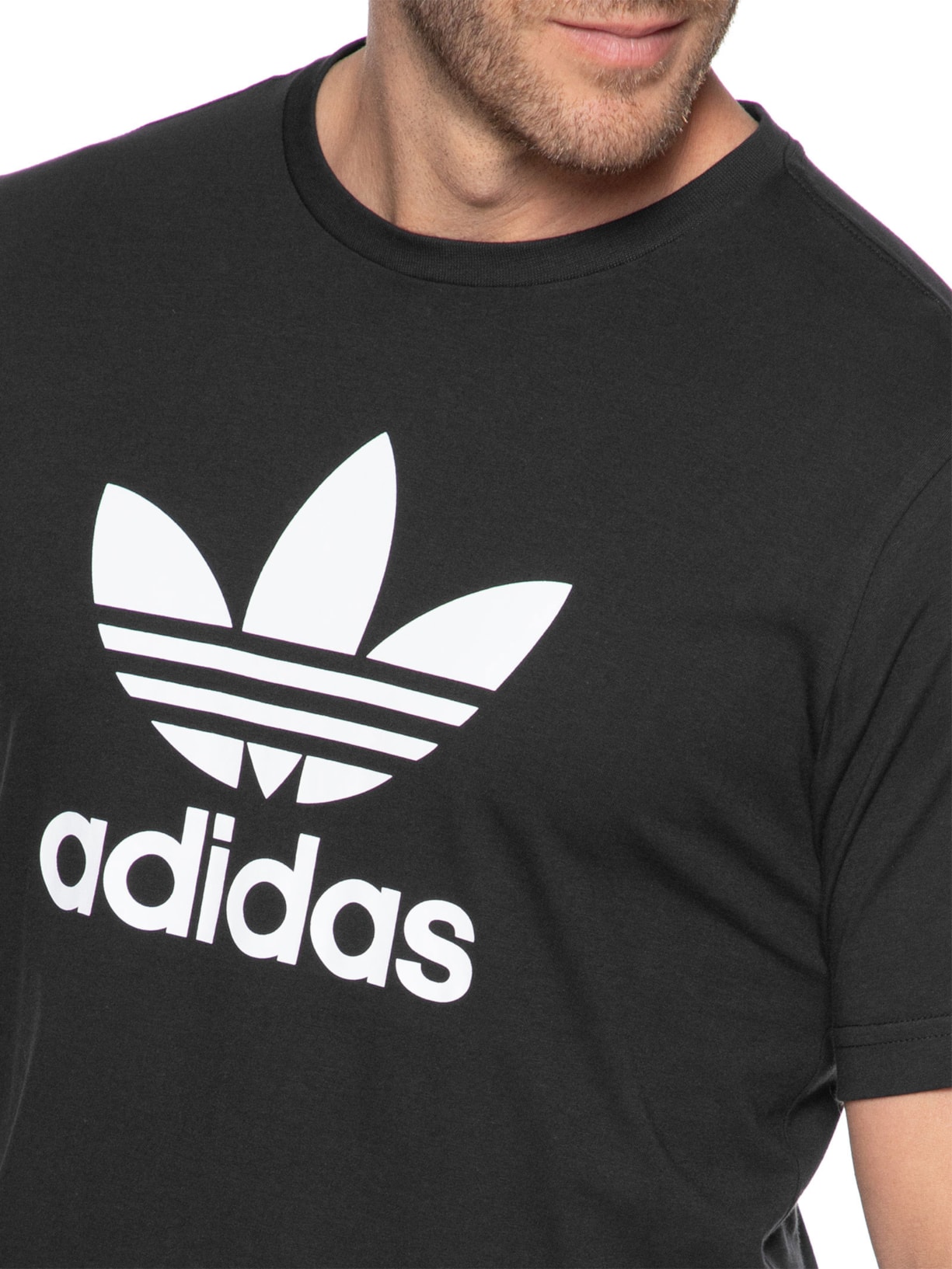 Camiseta Masculina Trefoil Preto Adidas Originals