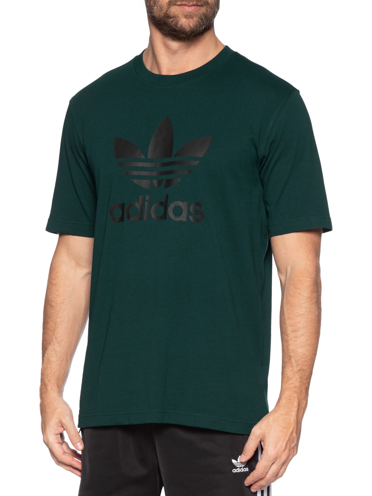 Camiseta Masculina Trefoil Verde Adidas Originals