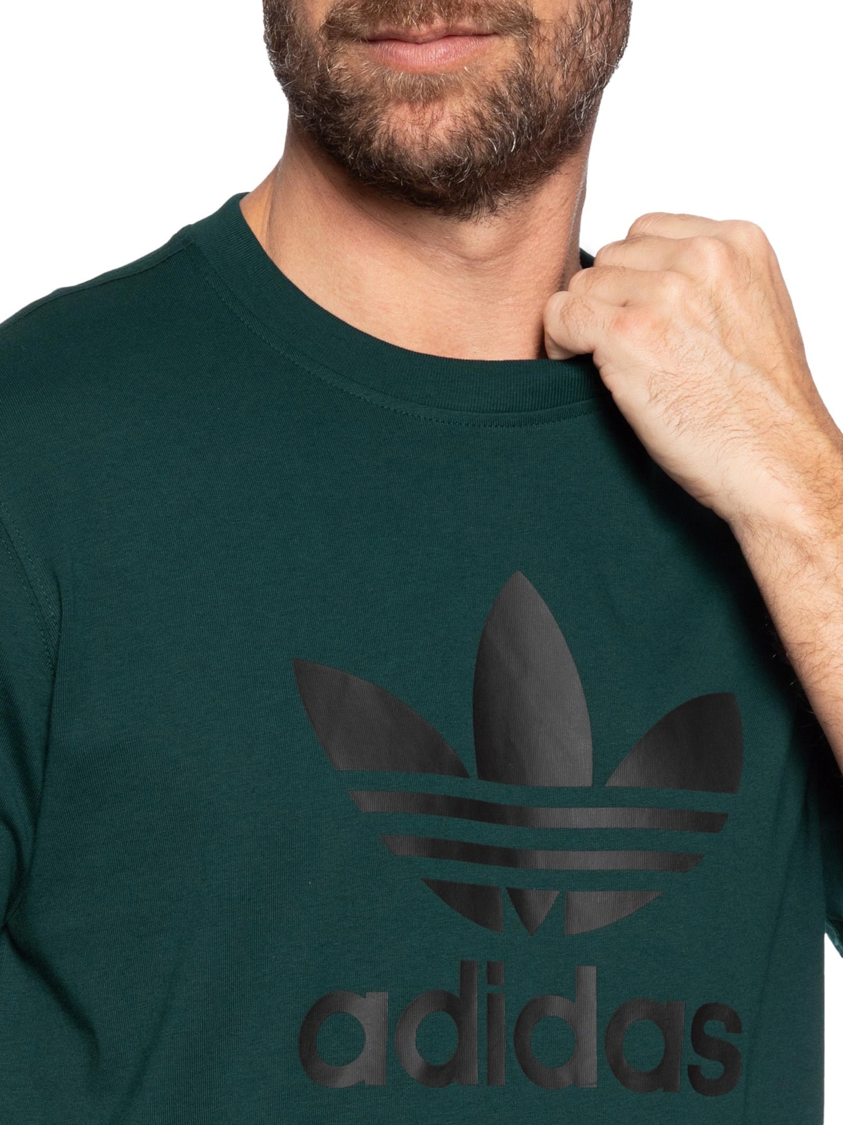 Camiseta Masculina Trefoil Verde Adidas Originals