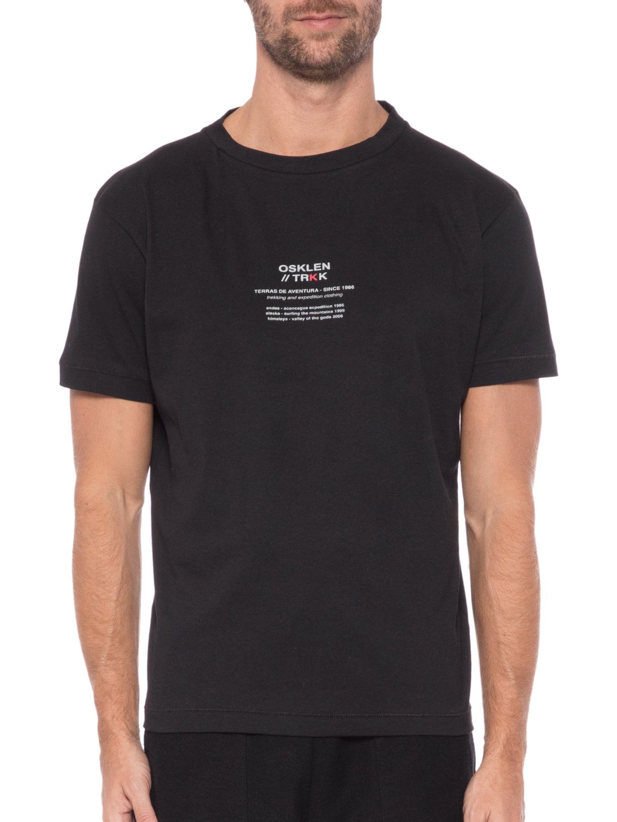 Camiseta Masculina Trekking Preto Osklen