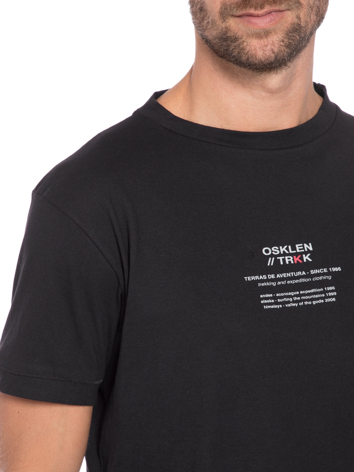 Camiseta Masculina Trekking Preto Osklen