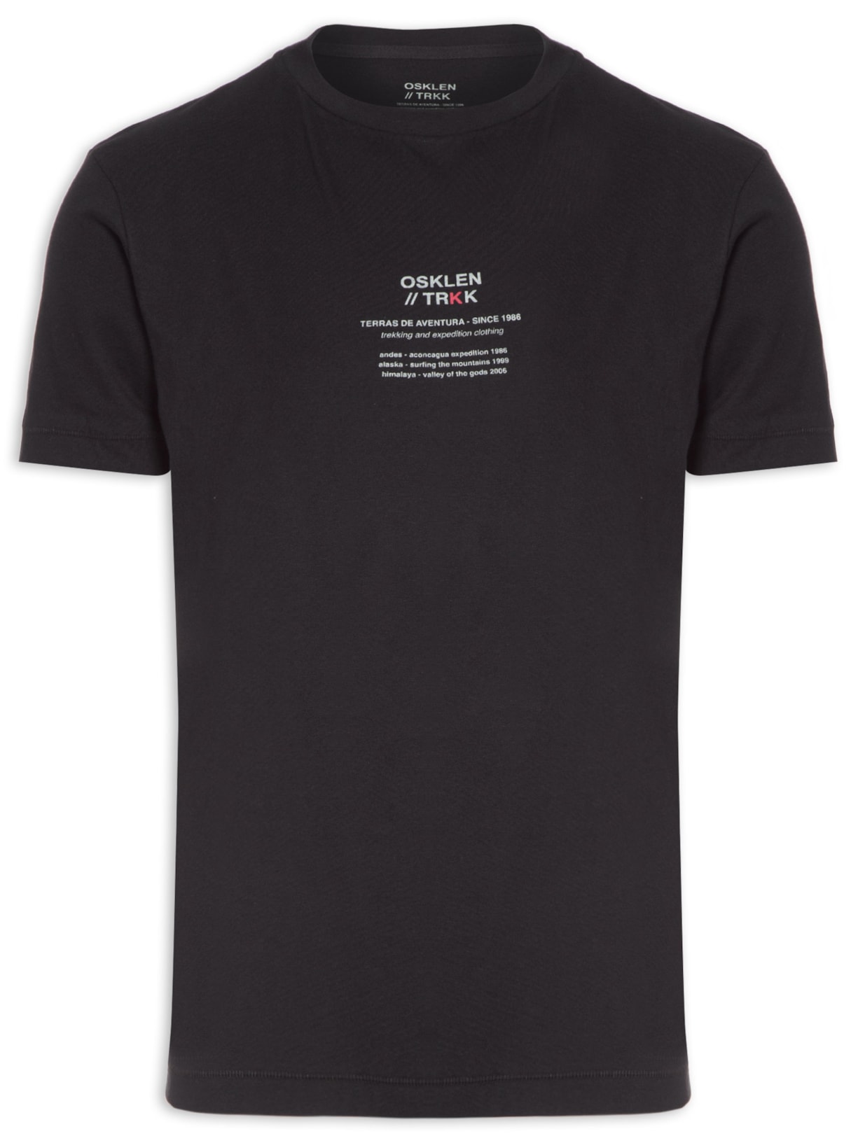Camiseta Masculina Trekking Preto Osklen