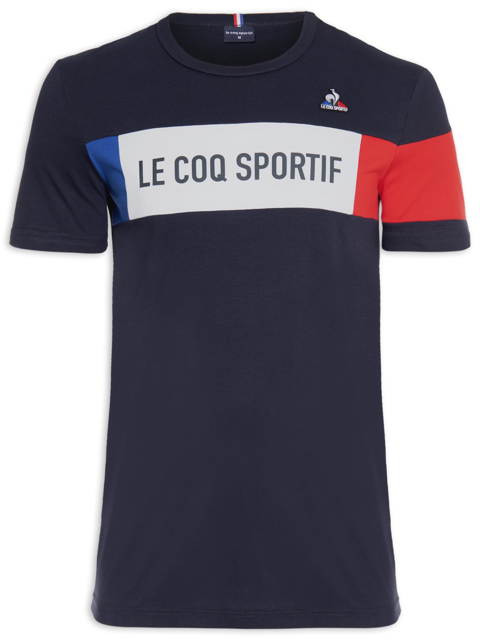 T-shirt Masculina Tri Tee Ss Nº1 - Le Coq Sportif - Azul