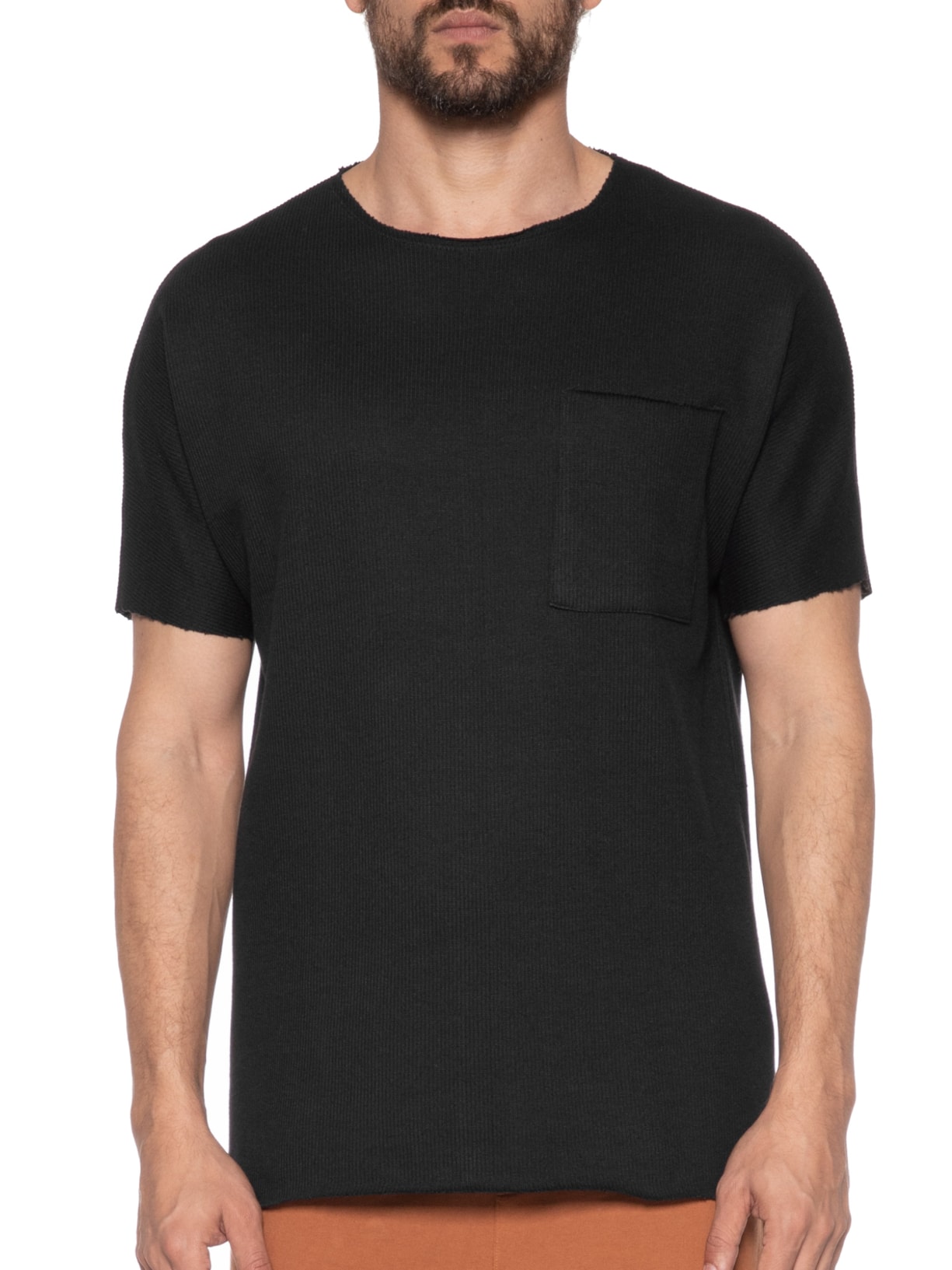 Camiseta Masculina Tricot Comfy Preto Foxton