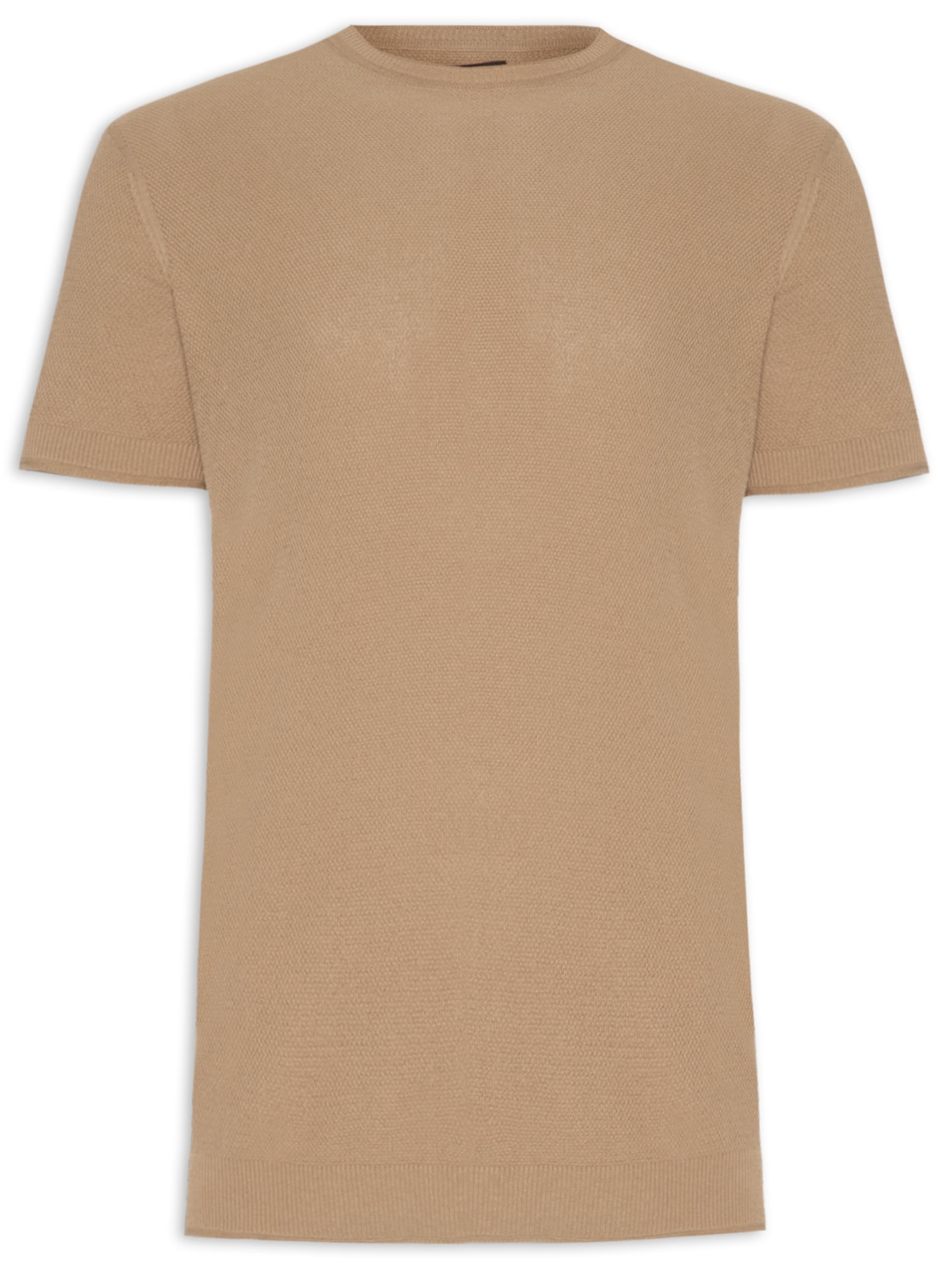 Camiseta Masculina Tricot Corda New - Marrom