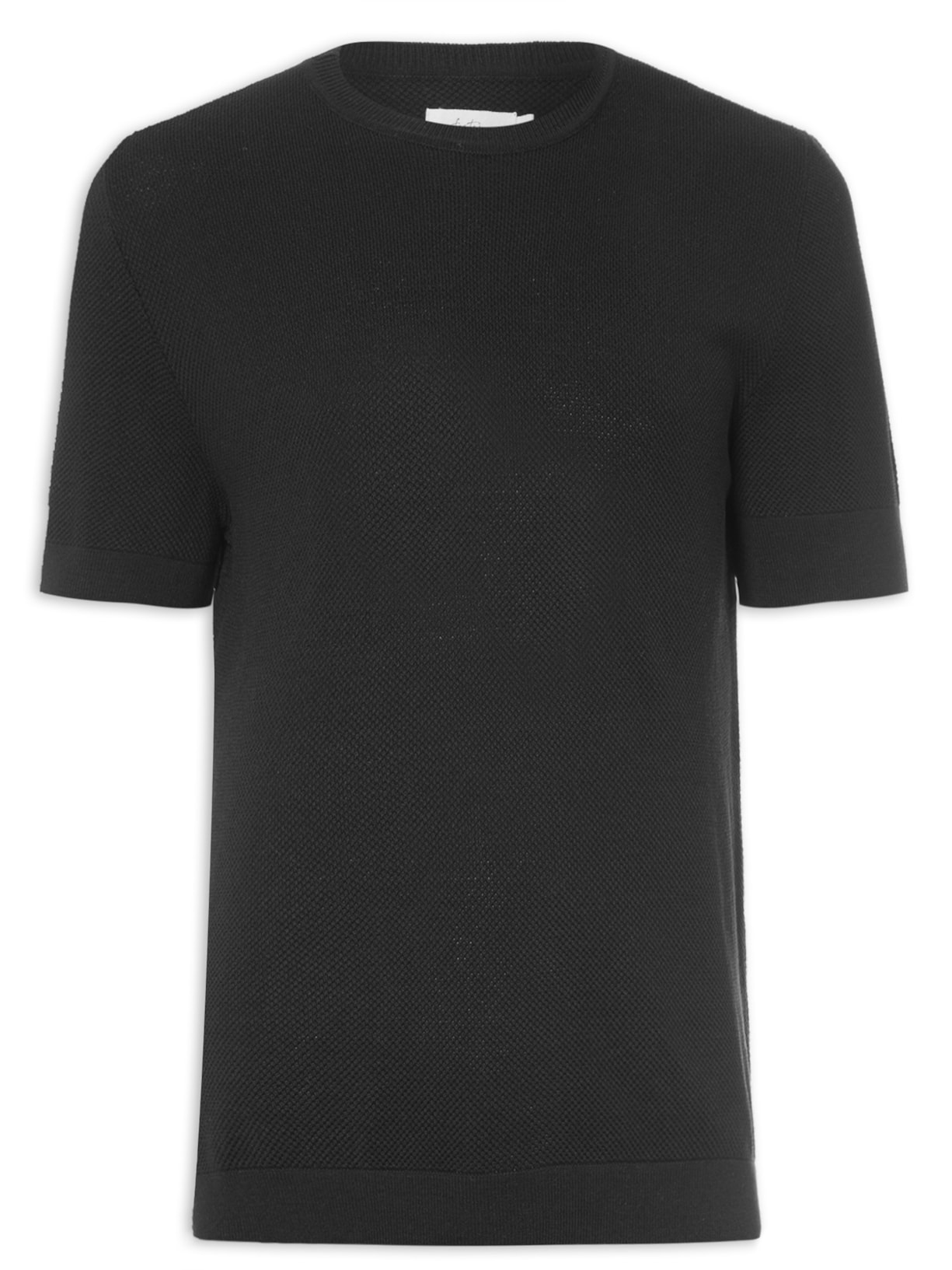 Camiseta Masculina Tricot Corda - Preto
