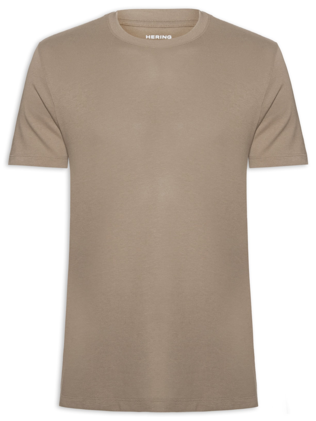 Camiseta Masculina Tricot Em Algodão Pima - Marrom