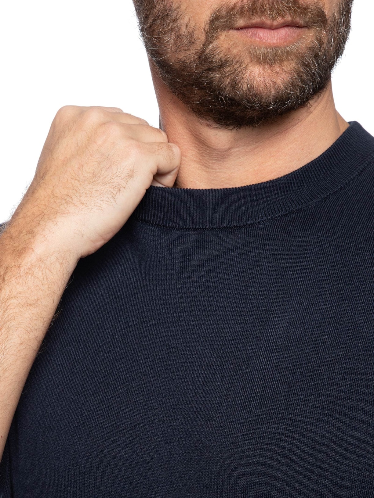 Camiseta Masculina Tricot Isla Manga Curta Azul Oficina Reserva