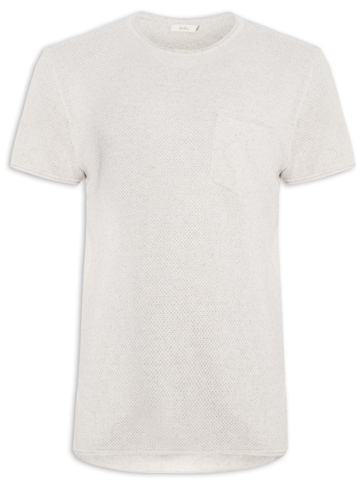 Camiseta Masculina Tricot Linho Roman - Bege