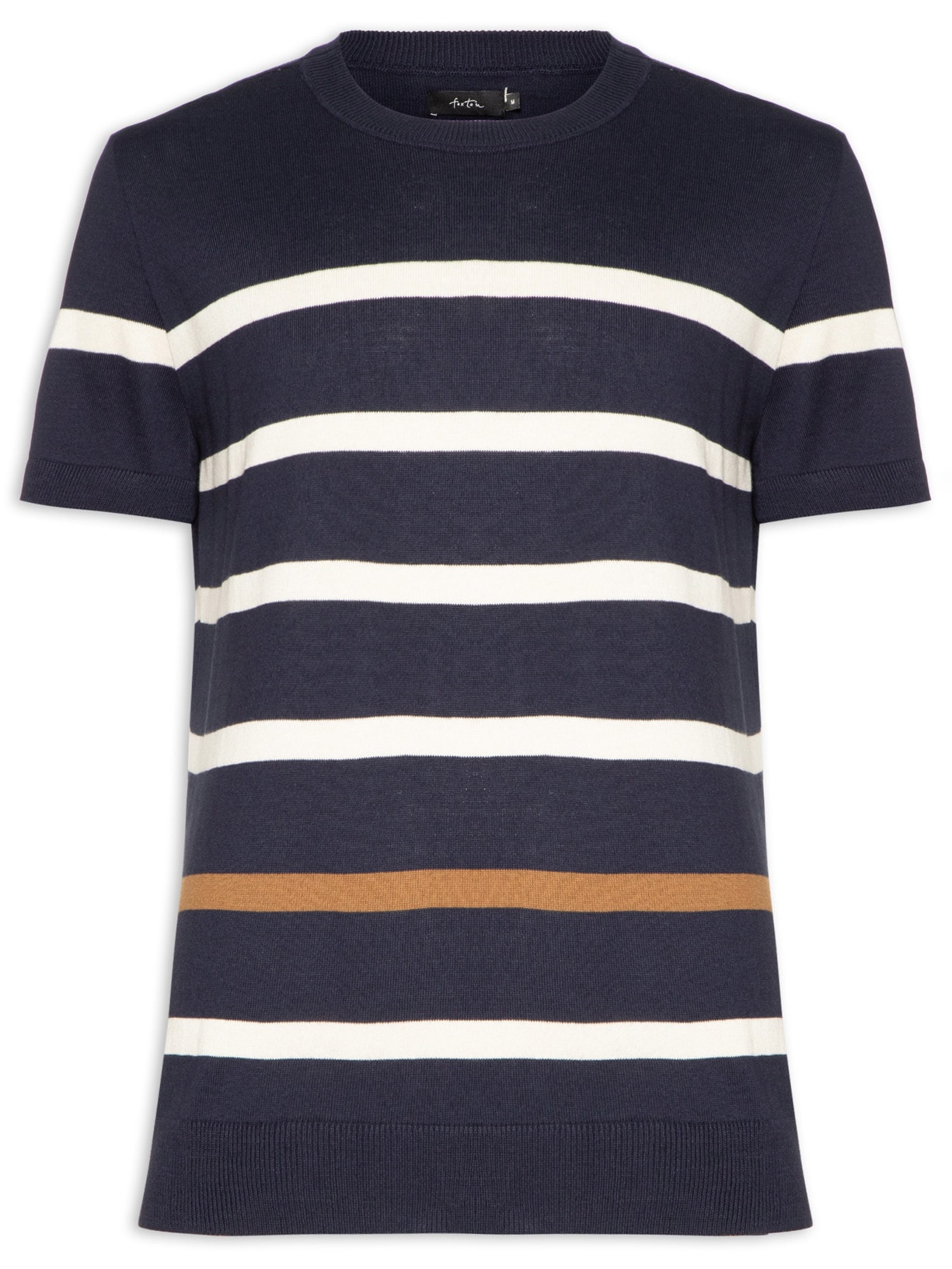 Camiseta Masculina Tricot Listra Braga - Azul