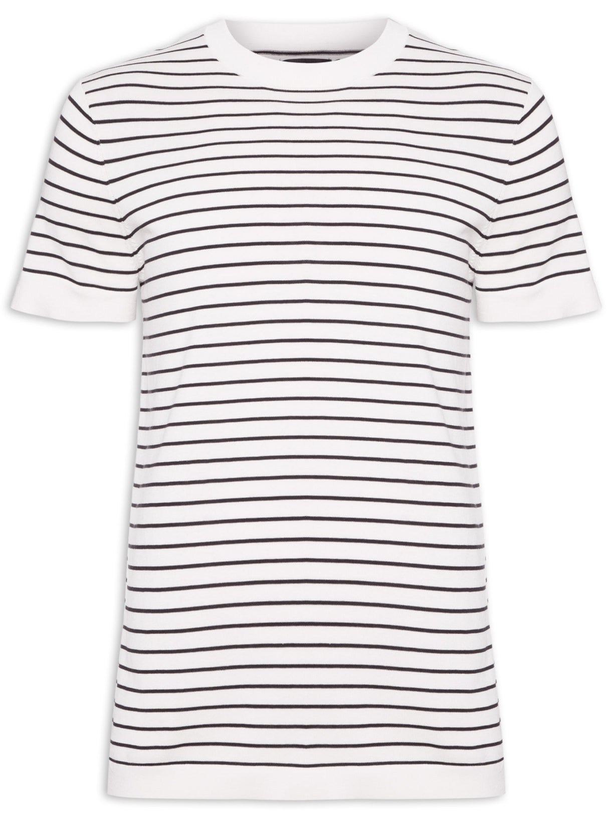 Camiseta Masculina Tricot Listra Viena - Off White